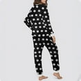 thumbnail image 6 of Fengactive Women's Floral Printed Fuzzy Pajama Set Long Sleeve Top & Pants with Pockets 2 Piece Plush Fleece Lounge Sleepwear, 6 of 6