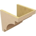 thumbnail image 5 of 12"W x 12"D x 12"H Wide Mediterranean Rough Cedar Woodgrain TimberThane Corbel, Primed Tan, 5 of 6