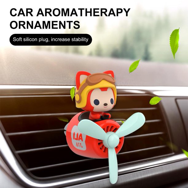Ambientador de coche - Aromaterapia de ventilación de aire del difusor del coche con almohadillas de repuesto (B) Likrtyny Accesorios para autos y motos