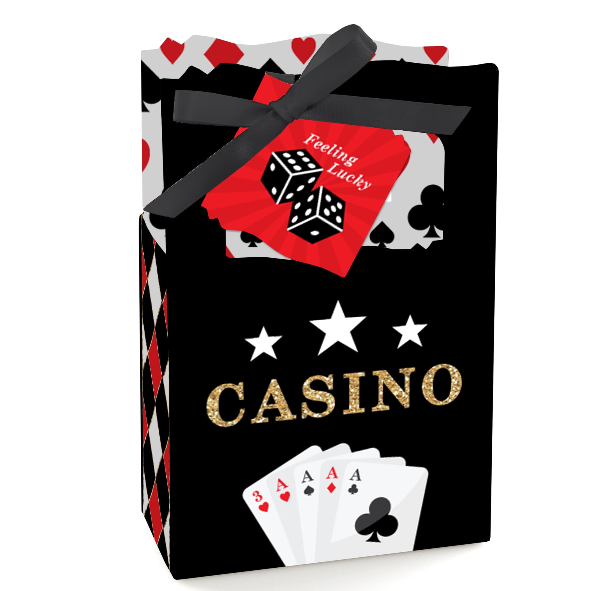 Las Vegas Casino Party Favor Boxes Set of 12