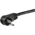 thumbnail image 2 of StarTech 1 ft Flat Extension Cord - NEMA 5-15R to NEMA Right-Angle 5-15P Power Cable - Low Profile Extension Cord - Right Angle Power Cord (222367), 2 of 4