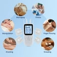 thumbnail image 3 of Unit Rechargeable Muscle Stimulator EMS Dual Channel with Reusable Electrode Pads 36 Modes for Back Neck,TENS Unit Electronic Pulse Massager for Back Neck Muscle Therapy Pulse Massager,White, 3 of 12
