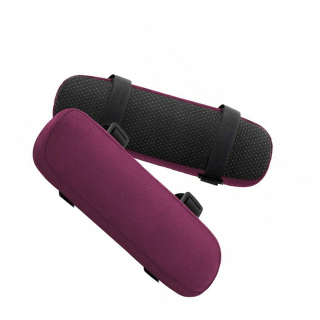 Riwesomey 1 par de reposabrazos de silla de oficina, taburete de ordenador extraíble ajustable portátil, soporte para brazo, cojín, accesorio Type5 NO5