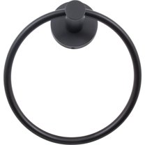 Zurich Towel Ring, Matte Black by Stone Harbor Hardware