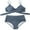 Gray, variant on Women's Sexy Bikini Swimsuits, Women's High Waisted Bandage Bikini Set Wrap 2 Piece Push Up Swimsuits, Front Corss and Back Tie Knot (Green,Small)
