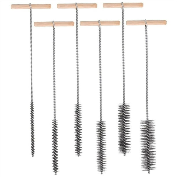 Juego de Cepillos para Taladros de 8/12/16/20/25/30 mm. Cepillo de Limpieza de Acero Inoxidable para Taladros Percutores.