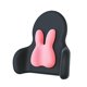 thumbnail image 4 of Cojín de cintura almohada de apoyo lumbar, respaldo alto suave y transpirable, soporte de espalda para sofá avión, hogar, coches, silla de oficina Conejo Rosa, 4 of 8