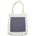 thumbnail image 1 of Abstract Tote Bag, Illustration of Colorful Striped Shapes Resembling Bird Feathers Streaks, Cloth Linen Reusable Bag for Shopping Books Beach and More, 16.5" X 14", Cream, by Ambesonne, 1 of 2