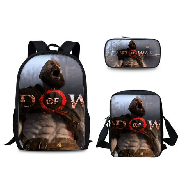 Set de mochilas Kratos School de 3 piezas para estudiantes