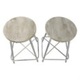 thumbnail image 2 of Carolina Classics Illona 24 Inch Counter Height Stool in Whitewash Set of 2, 2 of 3