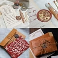 thumbnail image 6 of 1PC Golden Brass Wax Seal Stamp Retro Stamp Head olive branch Pattern 25mm For Cards Envelope, 6 of 7