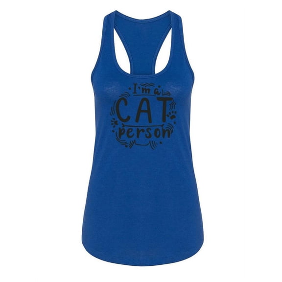 I Am A Cat Person Racerback Tank Women -Image by Shutterstock, Female XX-Large