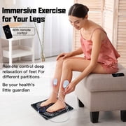 EMS Foot Massager TENS for Muscle Relaxation,LCD Display Screen,Back Massager & Legs Massager Pad with Remote Control