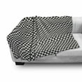 thumbnail image 3 of Houndstooth Soft Flannel Fleece Blanket, Monochrome Pattern with Classic Simple Ornament Repetitive Print, Cozy Plush for Indoor and Outdoor Use, 50" x 70", Charcoal Grey and White, by Ambesonne, 3 of 6