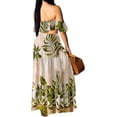thumbnail image 2 of EASYBRA Womens Sexy Two Piece Vacation Set Sleeveless Top Long Split Maxi Skirt Beach Cover Up Outfit, 2 of 5