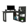 thumbnail image 4 of Tuhome Modern Engineered Wood Charcoal Masai Computer Desk, 4 of 5