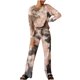 thumbnail image 1 of Pantalones de manga larga estampados sueltos de moda para mujer, traje informal de dos piezas Wmkox8yi bvn2497, 1 of 5