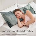 thumbnail image 5 of Green Mountain Body Pillow Covers 20"x54", Misty Forest Nature Woodland Pine Tree Landscape Soft Brushed Microfiber Breathable Throw Pillow Covers, Pillowcase with Zipper for Couch Sofa Bedroom, 5 of 9