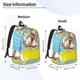 thumbnail image 2 of Yiaed Dog Takes a Bath in the Bathtub Print Print Laptop Backpack Travel Canvas Backpack Vintage Aesthetic Backpack for School Knapsack Backpack Backpack for School-Medium, 2 of 5