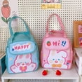thumbnail image 4 of Lunch Bag Cooler Lunch Box Bag Tote Insulation Package Food Storage Bags Cartoon Picnic Container, Candy Rabbit, 4 of 4