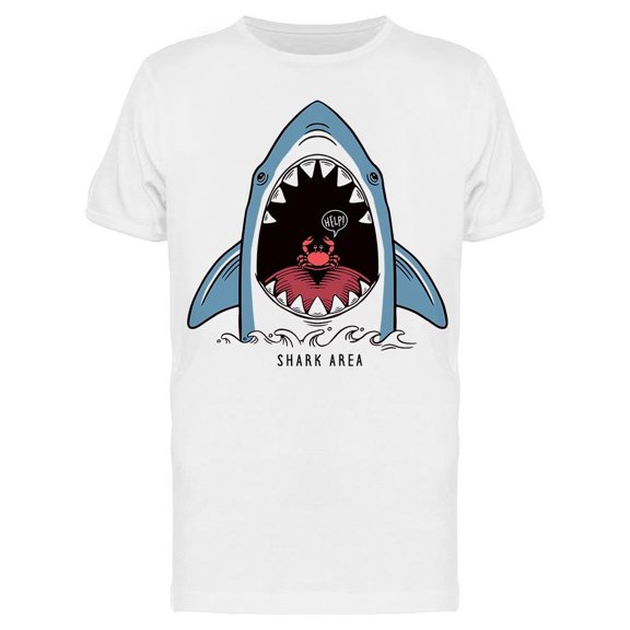 Shark Area T-Shirt Men -Image by Shutterstock, Male XX-Large