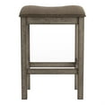 thumbnail image 3 of Furniture of America Gorse Wood Saddle Counter Stool in Chestnut (Set of 2), 3 of 6