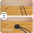 thumbnail image 3 of (5 Pack)2" Black Desk Grommet, Plastic Wire Organizers, Computer Cable Hole Cover Plug Cap Insert, 3 of 5