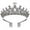 Silver, variant on GTEYOIJN Women Teenagers Princess Elegant Crown with Combs Women's Headbands Bridal Wedding Prom Birthday Silver Headscarf Headband