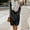 Black, variant on Cyber**Monday ChaoHeng Womens Fall Dresses 2025 Women's Solid Color Round Neck Long Sleeve Sweater Dress