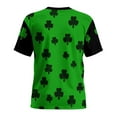 thumbnail image 4 of St Patrick's Day Shirt Men O Neck Printed Short Sleeve T-Shirt Novelty 3D Graphic T Shirts Irish Green Blouse Casual Summer Tops, 4 of 8
