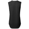 thumbnail image 2 of FashionOutfit Men's Solid Casual Raw Cut Edges High Low Tank Top MADE IN USA, 2 of 3