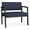 Castillo Batik, variant on Lesro Lenox Steel Polyurethane Bariatric Waiting Room Guest Chair in Black/Castillo Black