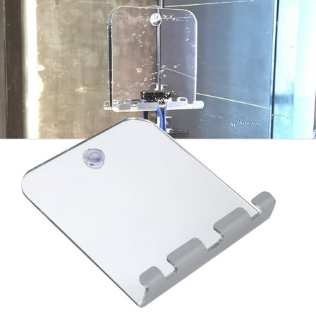 Gupbes Shower Mirror Fogless for Shaving Fogless Bathroom Shaving Mirror Shower Mirror Shatterproof Mirror with Hook,Shaving Mirror