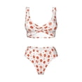 thumbnail image 4 of Daiia Pastry Women's Bikini Set Two Piece Swimsuit High Waisted Bikini Adjustable Straps Bikini Perfect for Beach, Pool, and Summer Vacation-X-Large, 4 of 9