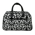 thumbnail image 2 of World Traveler 21-Inch Carry-On Shoulder Duffel Bag - Black Trim Damask, 2 of 3