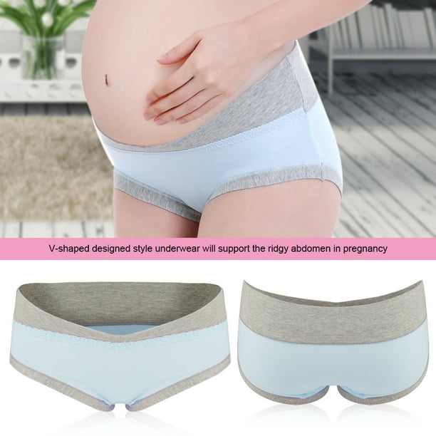 Qiilu Soft Breathable Cotton Pregnancy Maternity Underwear Low Waist Women  Briefs Clothing Panties, Maternity Underwear,Pregnancy Underwear