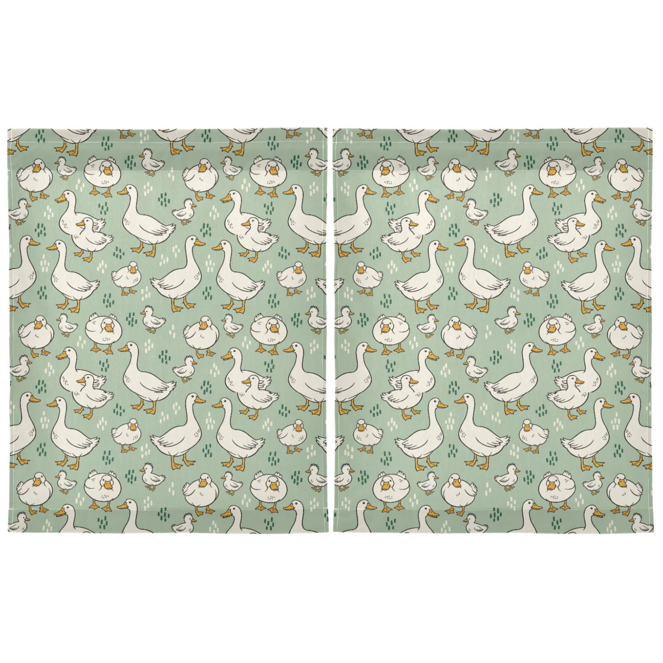 Linen Kitchen Curtains Cute Goose Tier Curtains Tier Kitchen Living Room Bedroom Balcony 2 Panels 27x36 Inch