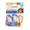 thumbnail image 1 of TINY HANDS Carabiners, Multi Pack, Assorted Colours, 8 pcs, Age 5+, Kids, Crafts, 1 of 3
