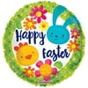 Happy Easter Bunny and Chick 18" Mylar Balloon Bulk (5 Pack)