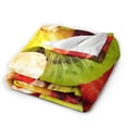 thumbnail image 2 of Wijzvio Fruit Salad Throw Blanket Soft Fuzzy Fleece Blanket For Couch Bed Living Room Decoration 80"X60", 2 of 9