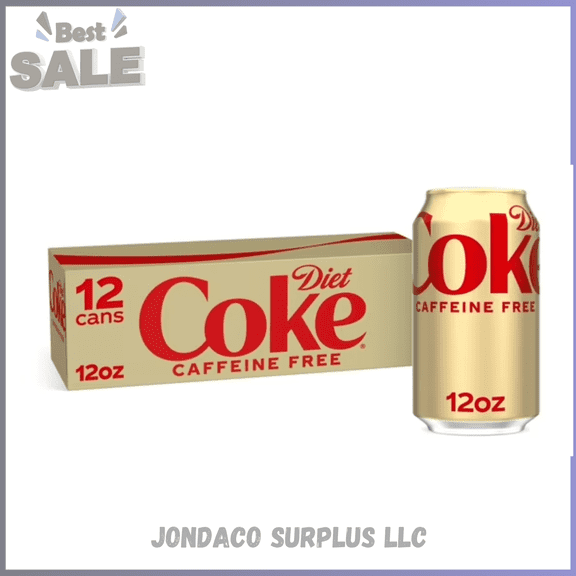 Diet Coke Caffeine Free Soda Pop, 12 fl oz, 12 Pack Cans