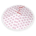 thumbnail image 2 of Christmas Tree Skirt, Pink Paw Christmas Tree Decorations Indoor, Tree Skirts Mat With Tassel Trim for Halloween New Year Holiday Christmas Party Decor 48 Inches, 2 of 7