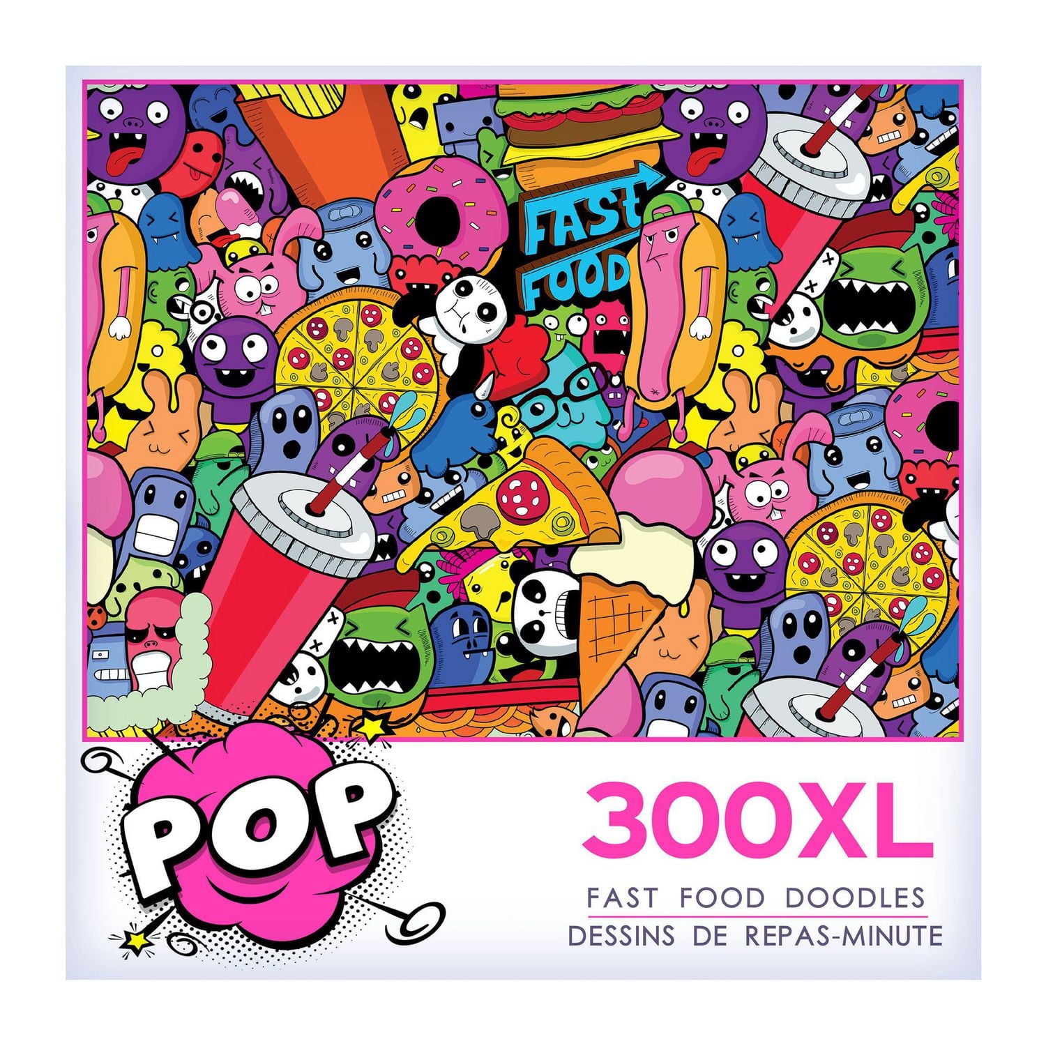 FAST FOOD DOODLES - 300 Piece Puzzle