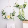 thumbnail image 5 of Wreath Sash for Front Door, Wreath Satin Sash Garland Ribbon Accessories, Wave WreathSash for Front Door Holiday, for Wreaths Yard Doorway Indoor Outdoor Bow Bridal Shower Home Decor, Green, 5 of 6