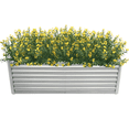 thumbnail image 2 of Tcbosik Raised Garden Bed Kit, 6x3x2ft Metal Galvanized Planter Bed for Vegetables Flowers, Planter Box for Patio, Backyard, Silver, 2 of 9