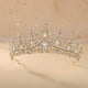 thumbnail image 1 of Zhuge Tiara de boda para novia, diadema de princesa, corona nupcial, joyería para el cabello con diamantes de imitación de cristal, decoración para novia, cumpleaños, graduación, boda (blanco), 1 of 4
