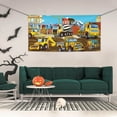 thumbnail image 2 of Salouo Different Construction Site Vehicles Pattern Holiday Banner Outside Party Decoration Banner (1PC) Festival Supplies Fit for Birthday Parties & Celebrations & Chrismas-Small, 2 of 8