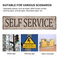 thumbnail image 3 of Road Sign Sauna Metal Sign Vintage Rustic Lake Beach House Cottage Cabin Cave Wall Decor Sign 4X16 Inch, 3 of 6