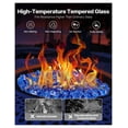 thumbnail image 3 of Fire Glass Rocks, 20 LBS Cobalt Blue - 1/2 Inch Firepit Glass for Fireplace, Smokeless Reflective Fire Glass for Outdoor Fire Pit Table, Landscaping Decor, 3 of 6