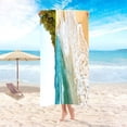 thumbnail image 5 of Summer Savings Clearance! Boovnll Beach Towels, 30x60" High Absorbent Quickly Dry Sand Free Microfiber Lightweight Beach Towel for Beach, Yoga, Gym, Pool, Beach Accessories, Beach Towels Oversized, 5 of 6